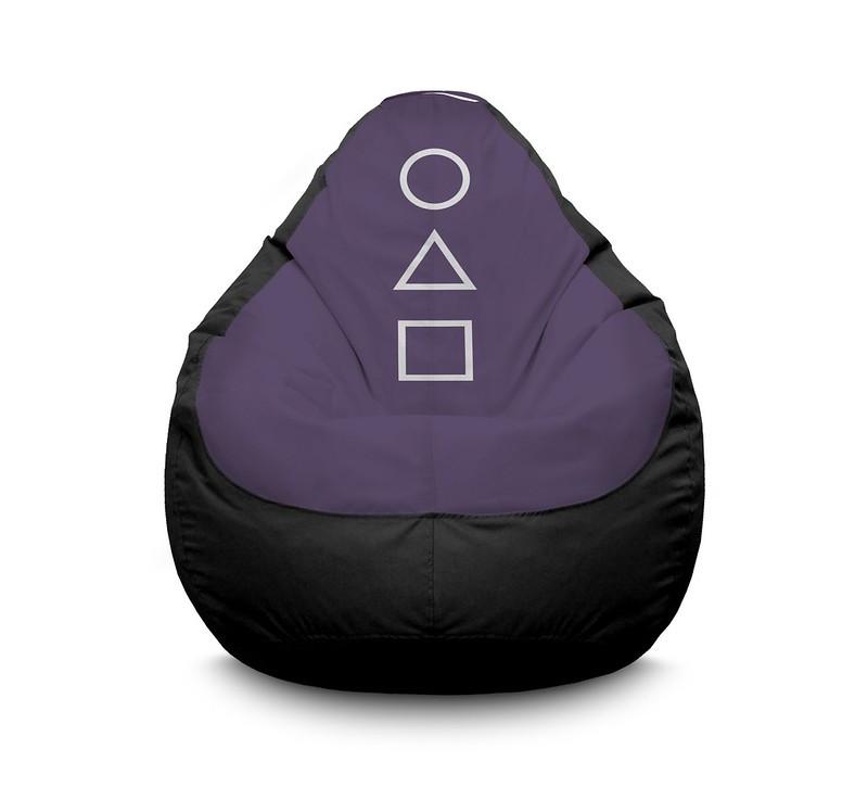 Кресло мешок iPuff Squide Game Circle Оксфорд XL 80x110 см Черный Кресло мешок iPuff Squide Game Circle Оксфорд XL 80x110 см Черный