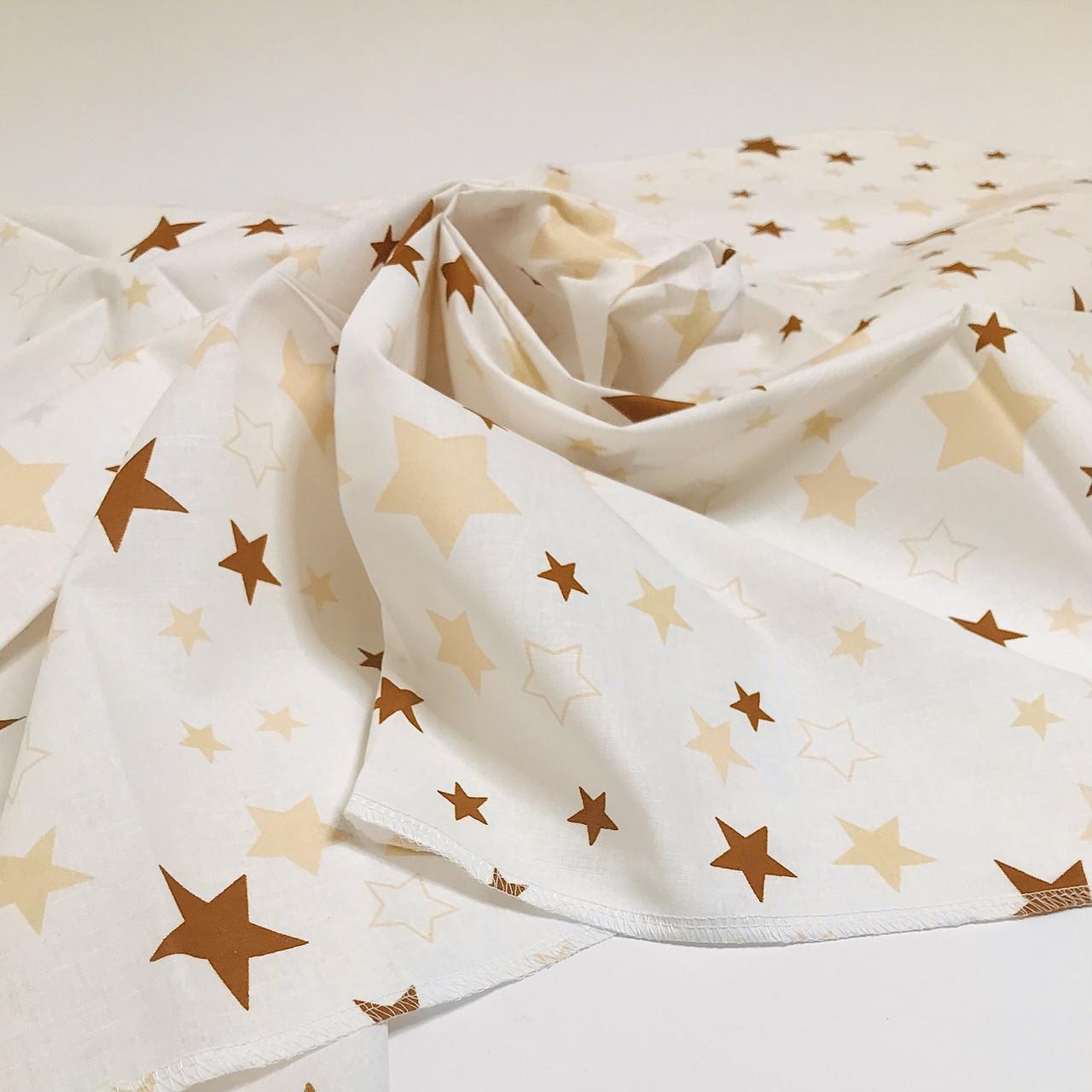 Пеленка Penetka звездочки бязь 110x85 см Светло-бежевый (742.110.85.115)