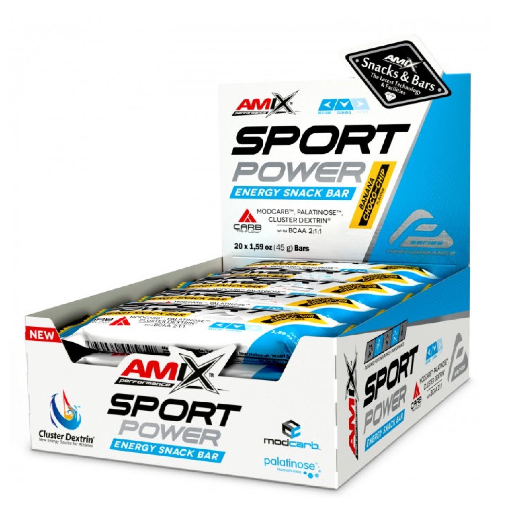 Спортивный батончик Sport Power Energi Snack Bar 20x45 г Banana Choco Chip (2022-10-0927)