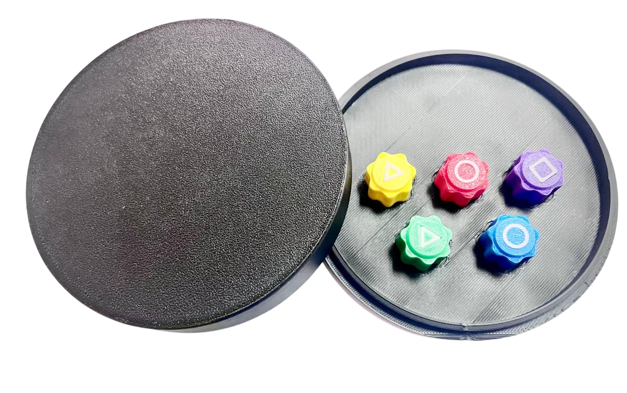 Настольная игра Gonggi из фильма Игра в кальмара с круглой коробкой (2490083630)