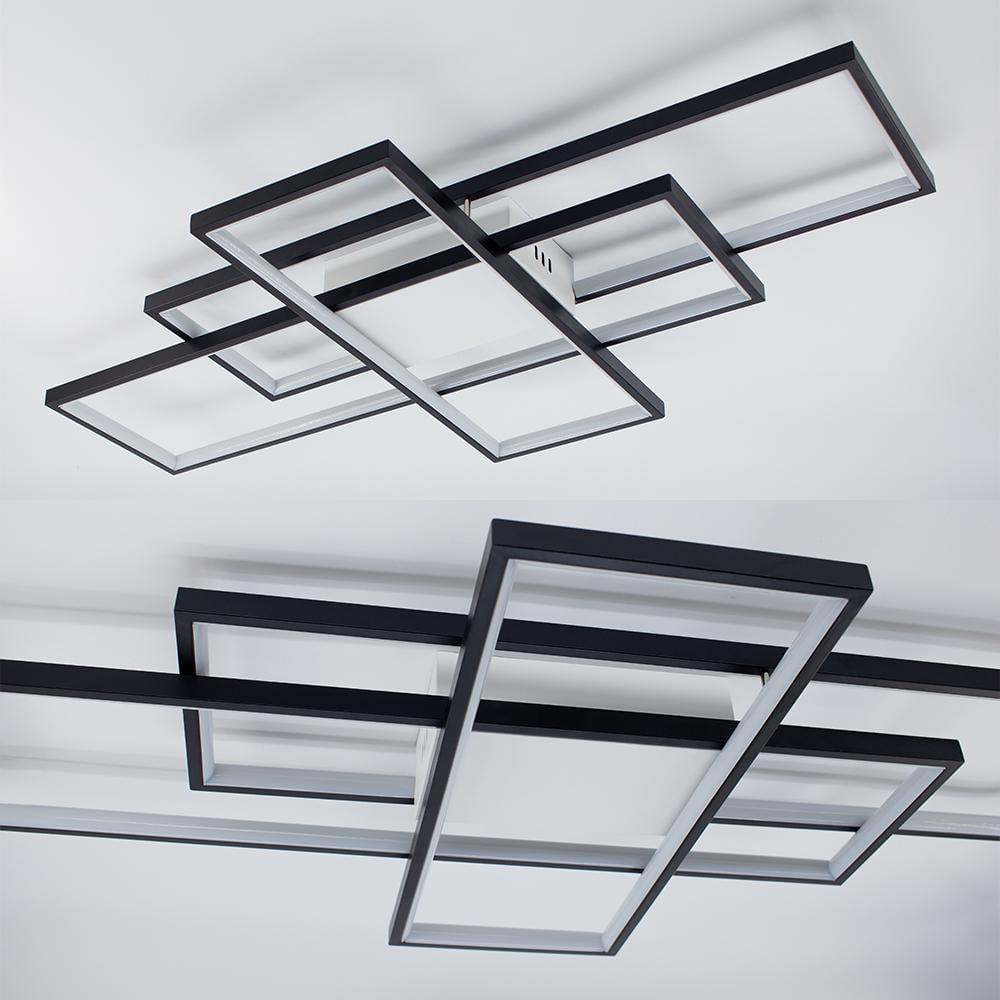 Люстра-смарт світлодіодна ESLLSE SVEN 3S 110 Вт 900x500x80 мм Чорно-білий (141-10553-01) - фото 9 Люстра-смарт світлодіодна ESLLSE SVEN 3S 110 Вт 900x500x80 мм Чорно-білий (141-10553-01) - фото 9