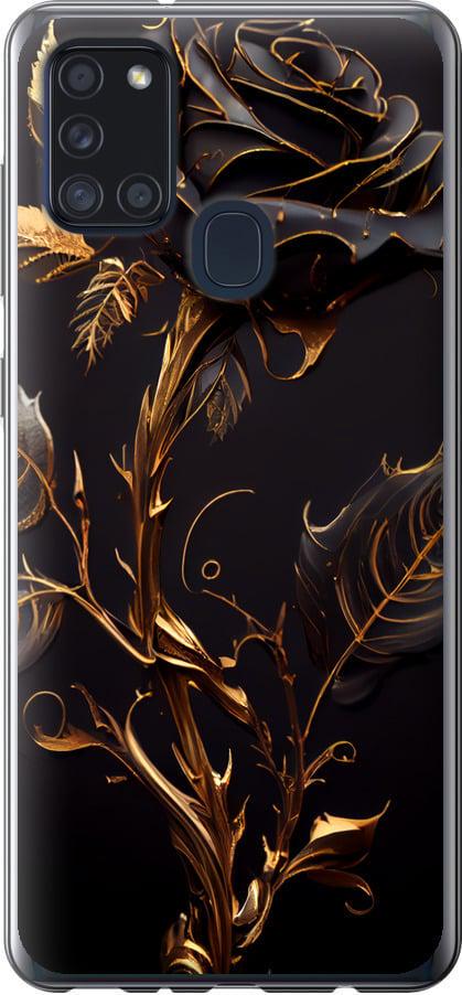 Чехол на Samsung Galaxy A21s A217F Роза 3 (5552t-1943-42517)