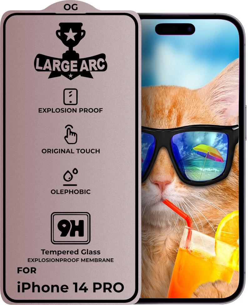 Стекло защитное Large Arc iPhone 14 Pro Full Glue (30621)