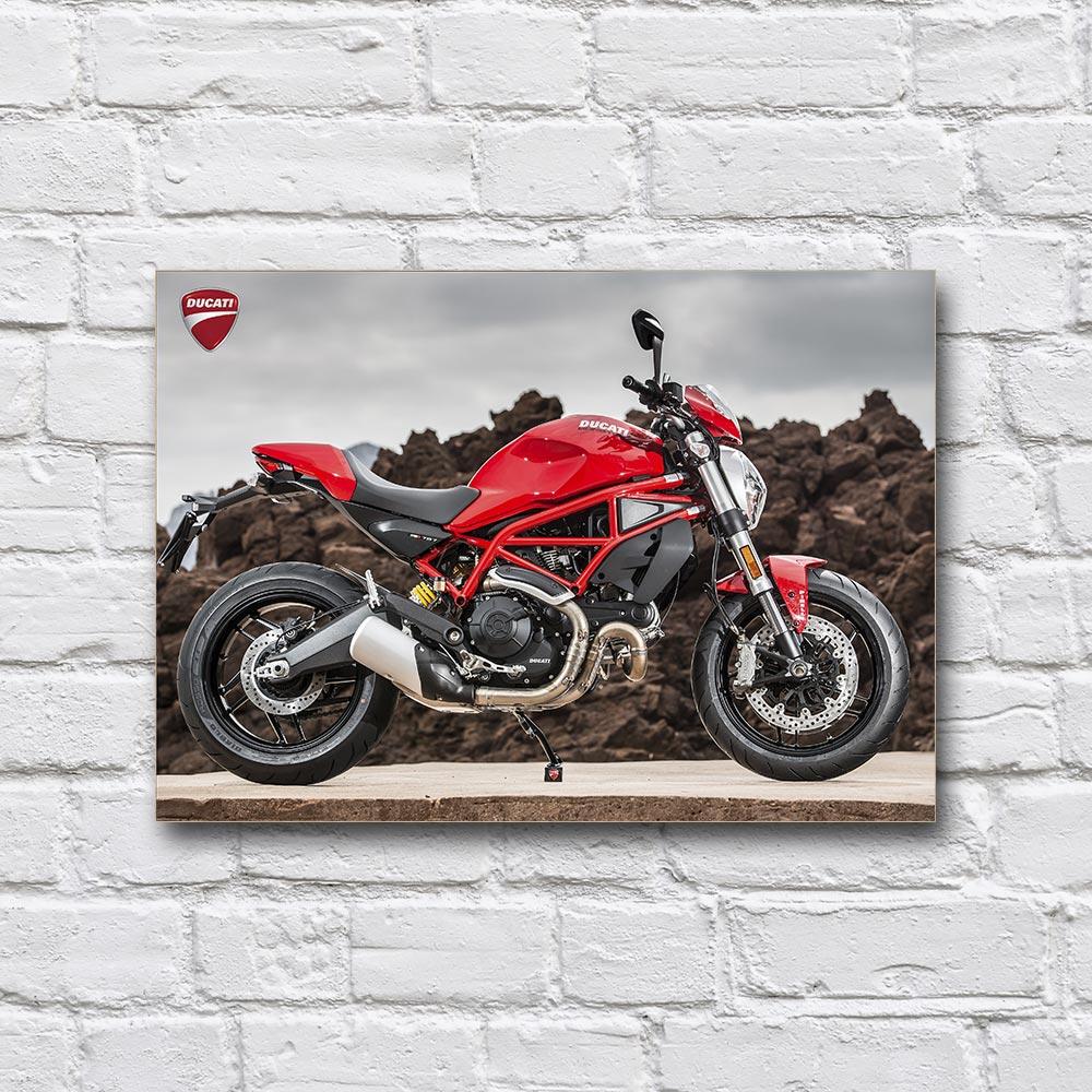 Постер деревянный Ducati Monster 797 Plus 210х297 мм (18169724)