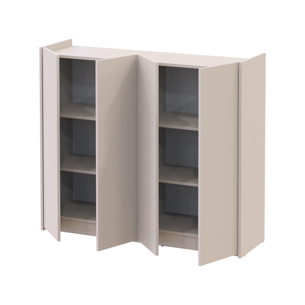 Полиці до тумби Doros Кассель 2 шт. 61,5х34,5х1,6 см Кашемір (41516221) - фото 5