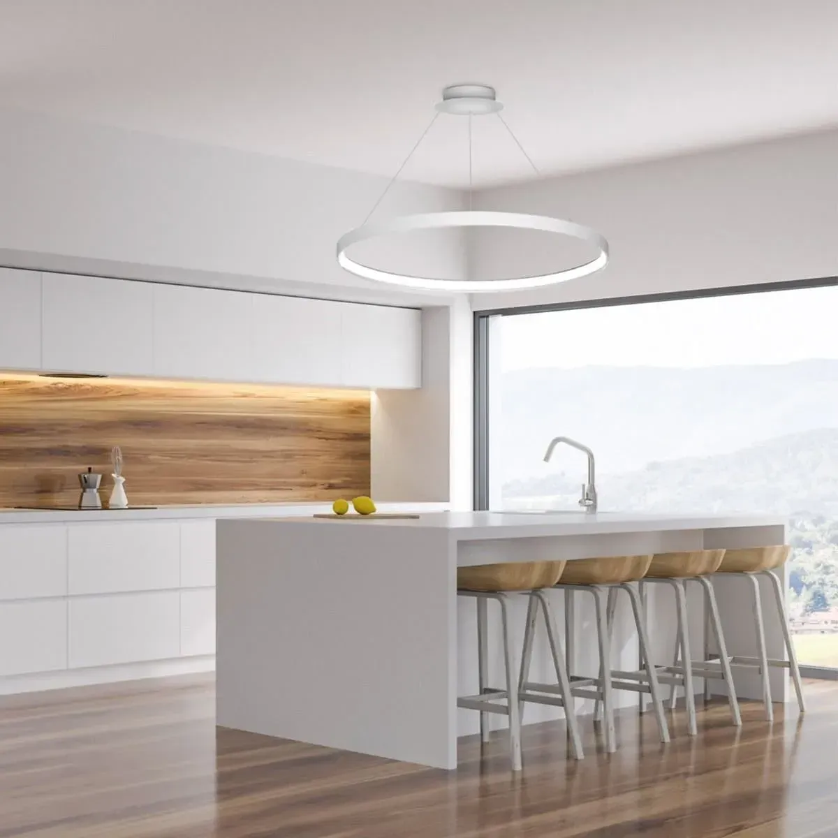 Люстра Zuma Line LA0717/1-WH CIRCLE - фото 2