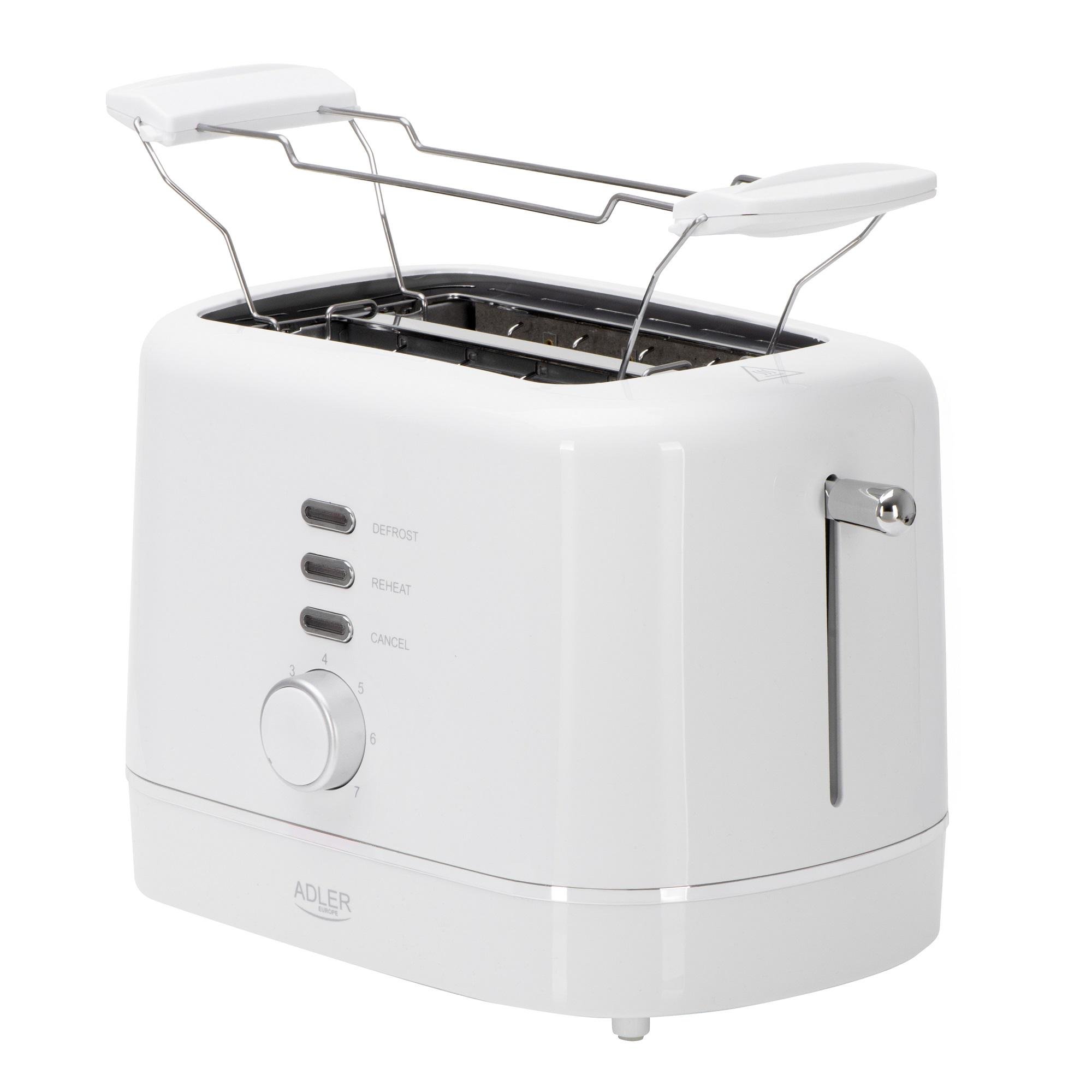 Тостер Adler AD 3224 850 Вт White Тостер Adler AD 3224 850 Вт White