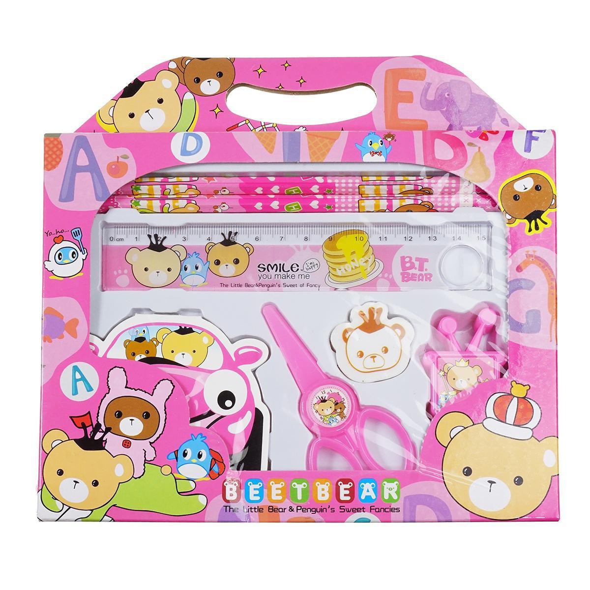 Канцелярский набор для дошкольников Wellamart 7 пр. Розовый (56660002)