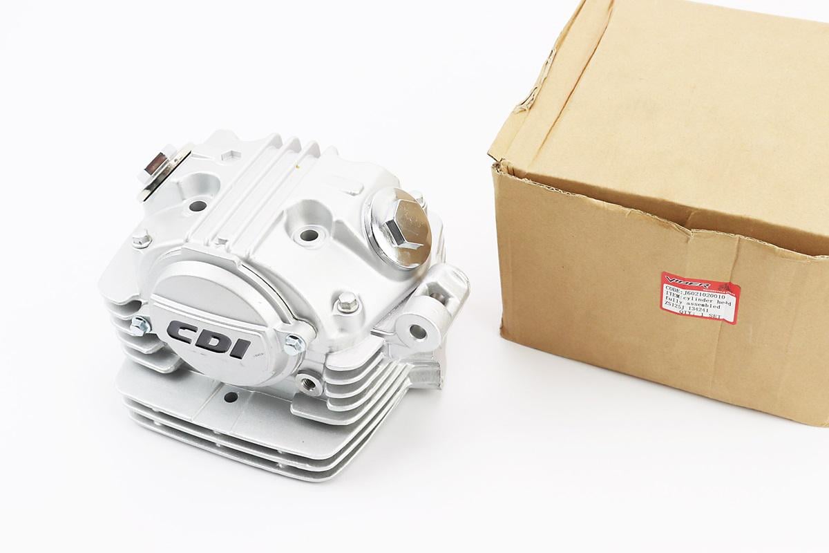 Головка цилиндра в сборе к мотоциклу Viper-125-150J двигатель CB-125cc 55 мм полный комплект