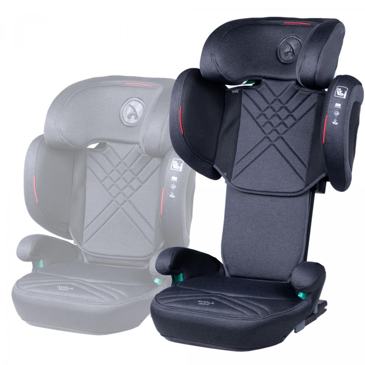 Автокресло детское Coletto Avola Isofix 15-36 кг 73x45x45 см Серый (9024-CAI-10) - фото 4