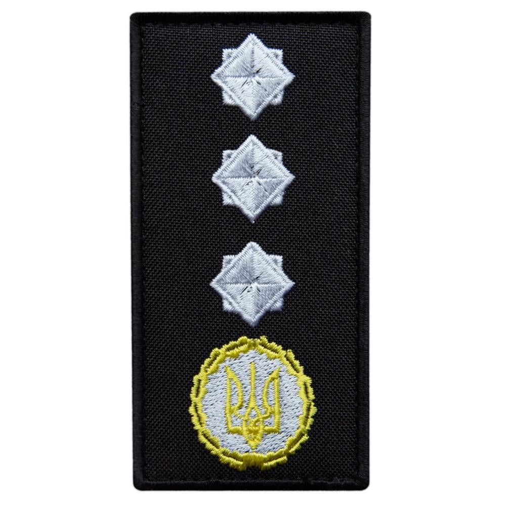 Шеврон-нашивка на липучке погон звания ГСЧС Генерал Полковник 5х10 см (24355)