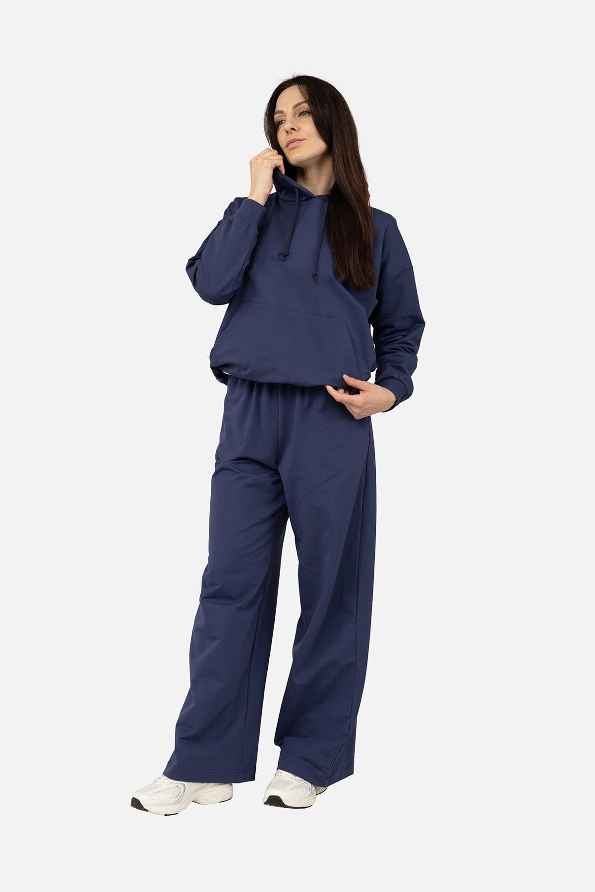 Худі жіноче ЦБ-00266285 р. 48 Темно-синій (SKT001035616)