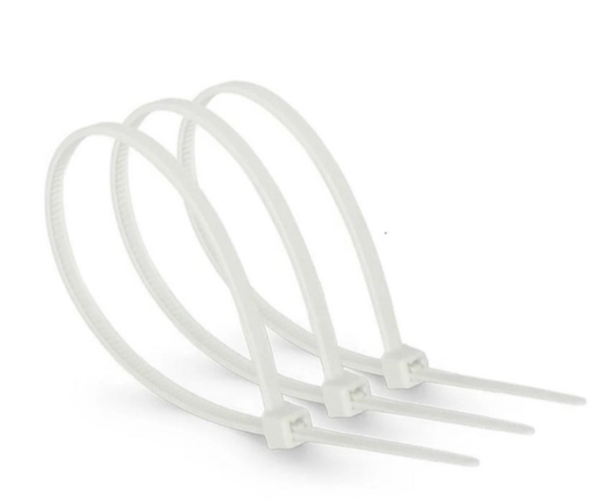 Стяжка кабельная хомут 8x500 МЕГАтек 100 шт. Белый