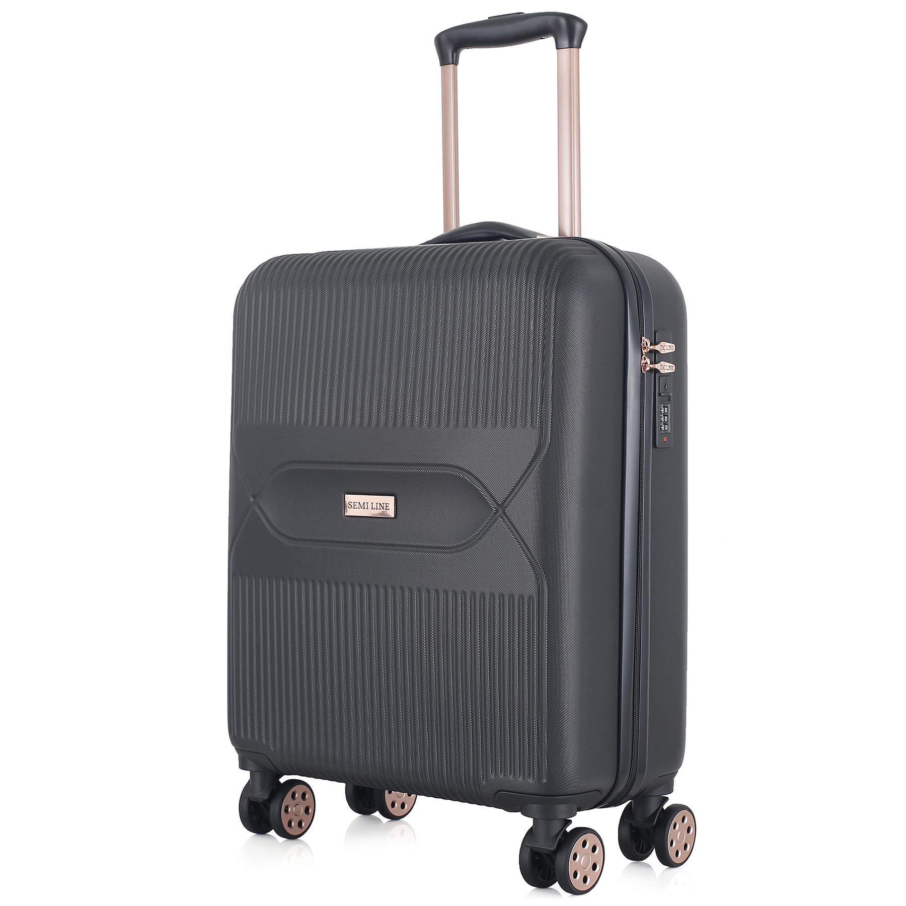 Чемодан Semi Line 20" S Black (T5787-1)