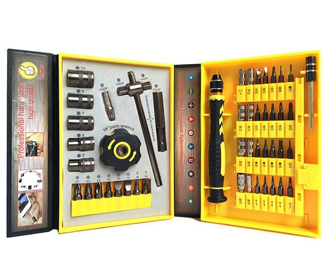 Набор отверток JIRON SPIDER 6097B с 47 сменными насадками биты/звездочки/шестигранники/плоские и фигурные TORX для ключа (524003)