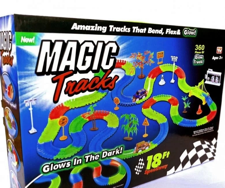 Дорога светящаяся Magic Tracks 2 машинки 360 деталей