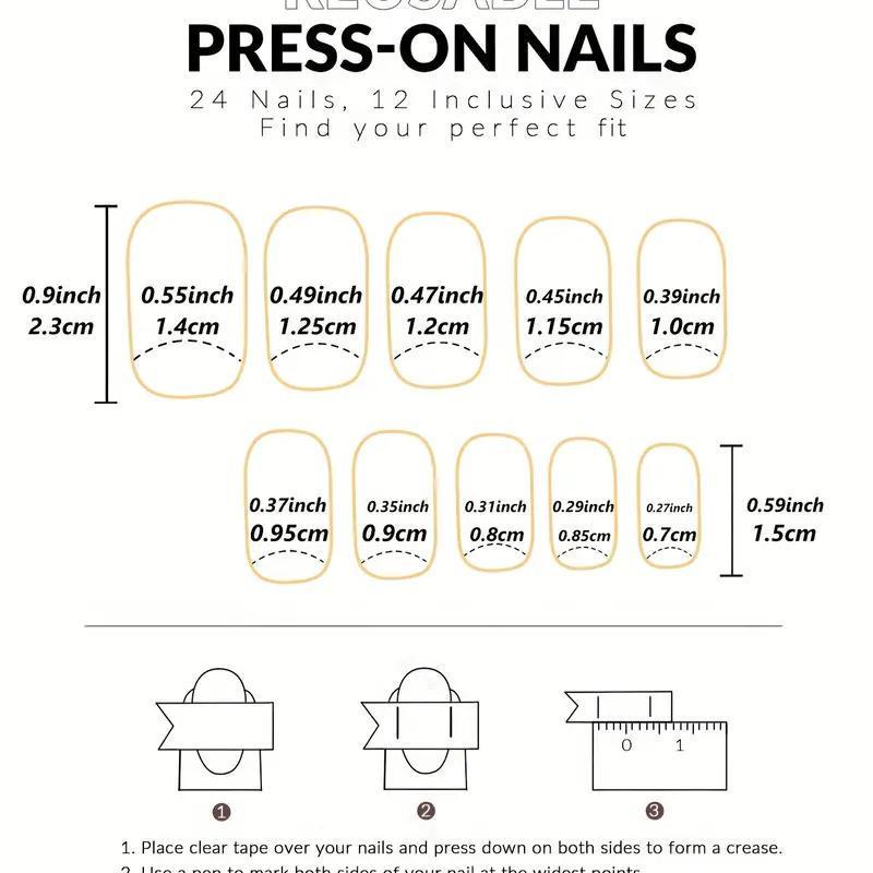 Накладные ногти Love квадрат средней длины с клеевыми пластинами 24 шт. Бордовый (2789190672) - фото 10