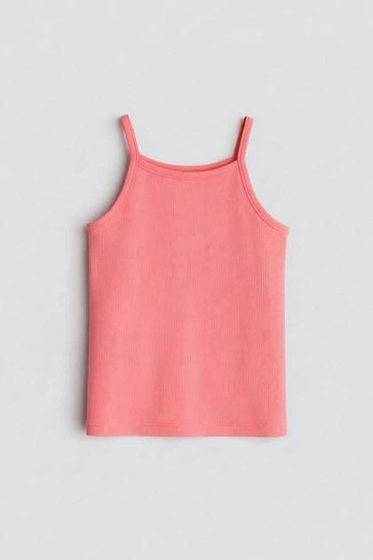 Майка H&M 1275382 134-140 см Малиновый