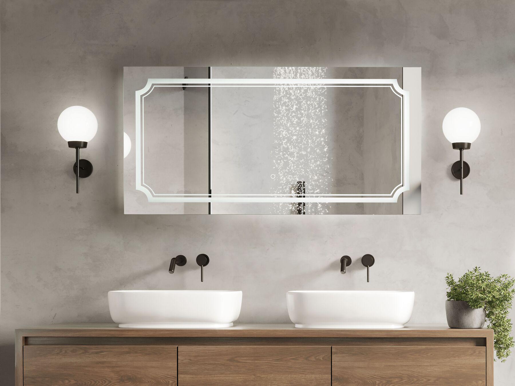 Зеркало Dim Dzerkal FAMO с LED-подсветкой и сенсорным управлением 70х120 см (10815)