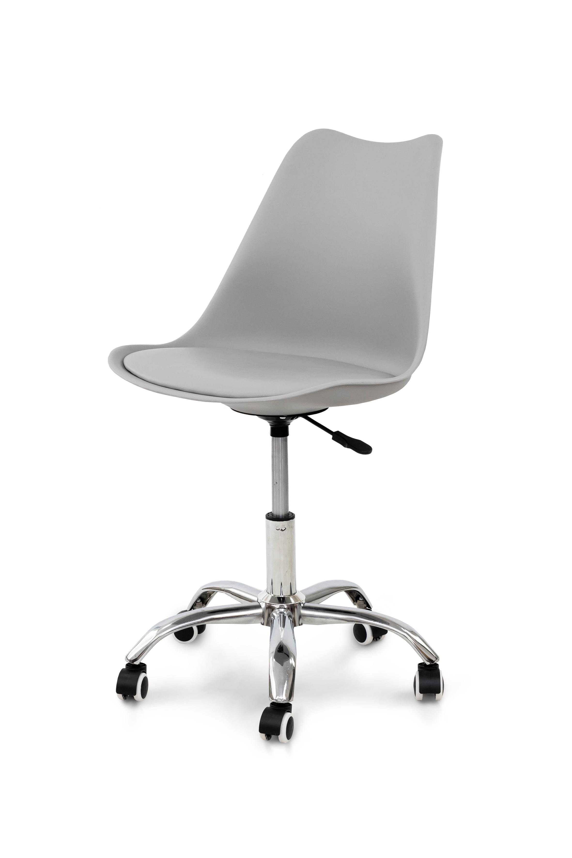 Офісне крісло компʼютерне ELF Сірий/Хром (FG-9455535)