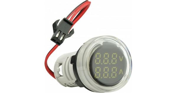 Ампер-вольтметр змінного струму цифровий АСКО-УКРЕМ ED16-22 VAD круглий 0-100A 25-500V Білий (27872947) Ампер-вольтметр змінного струму цифровий АСКО-УКРЕМ ED16-22 VAD круглий 0-100A 25-500V Білий (27872947)