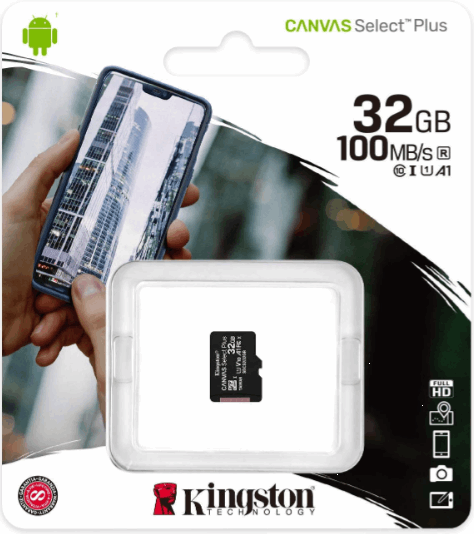 Карта памяти Kingston microSDXC Canvas Select Plus 32 Gb Class 10 UHS-I A1 R-100 Mb s Без адаптера SDCS2 32 Gb (560519) - фото 3