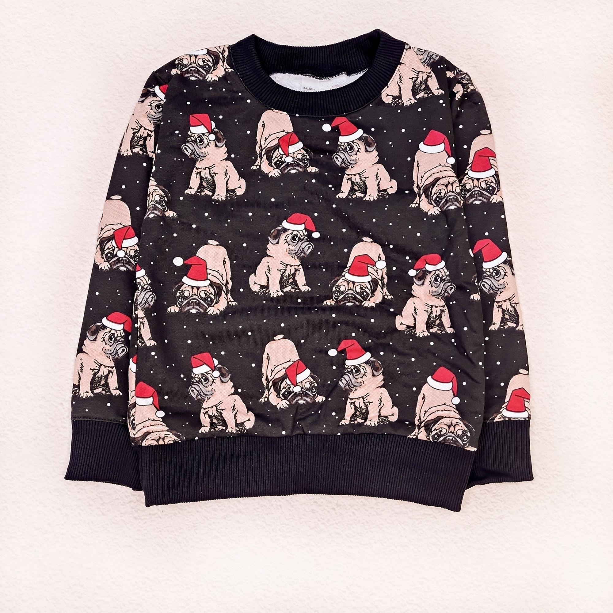 Джемпер детский Dexter's Christmas pug d315мпс-чн-3 122 см Черный (d315мпс-чн-3 ) - фото 1