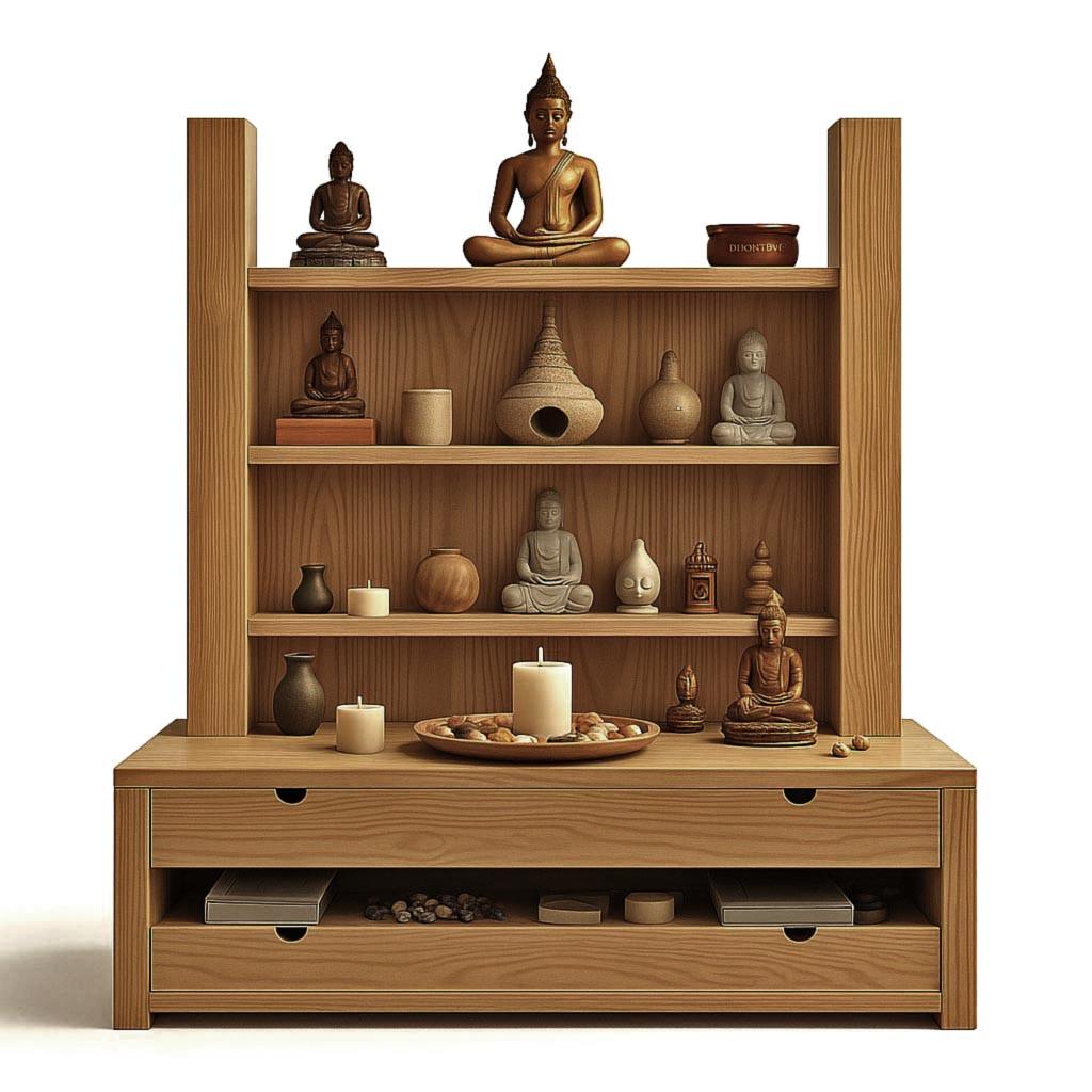 Алтарь для медитации из дерева Корапель Сиена (ЛАТ-013805)