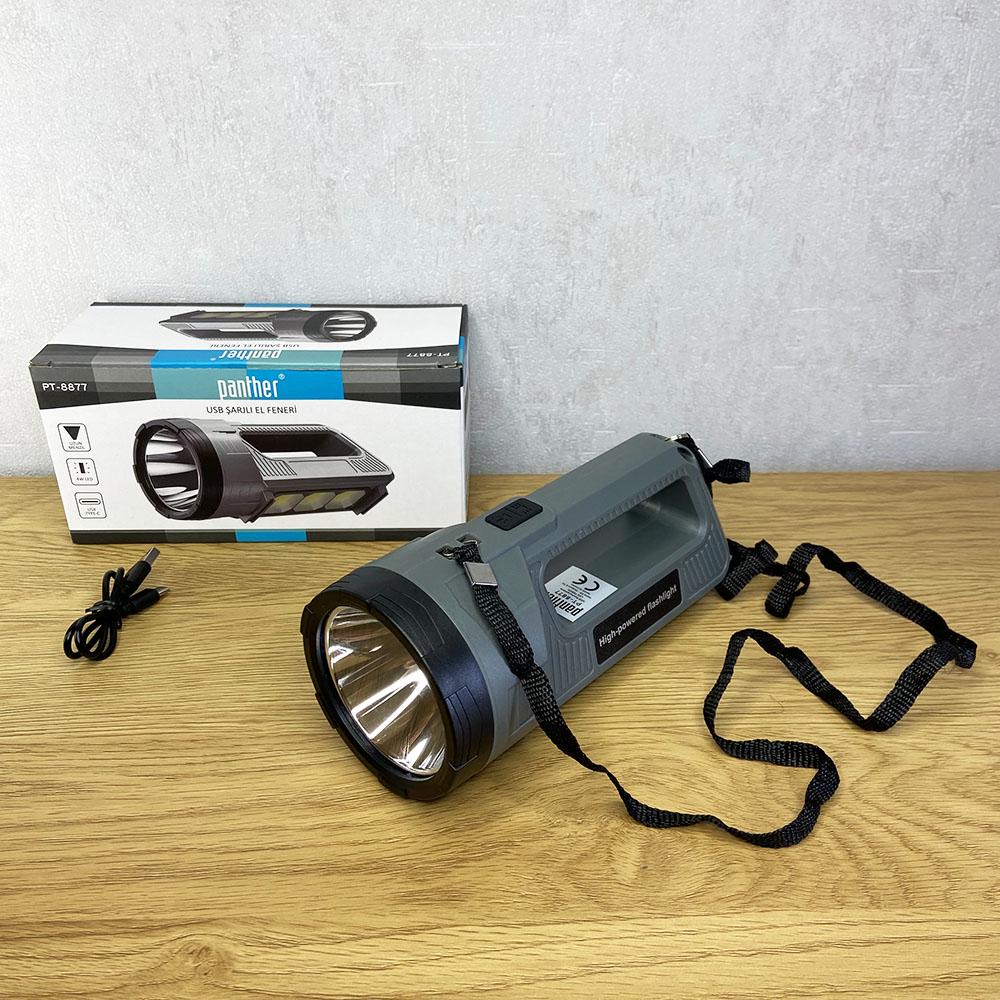 Фонарь PantheR PT-8877 аккумуляторный светодиодный поисково-кемпинговый - фото 2 Фонарь PantheR PT-8877 аккумуляторный светодиодный поисково-кемпинговый - фото 2