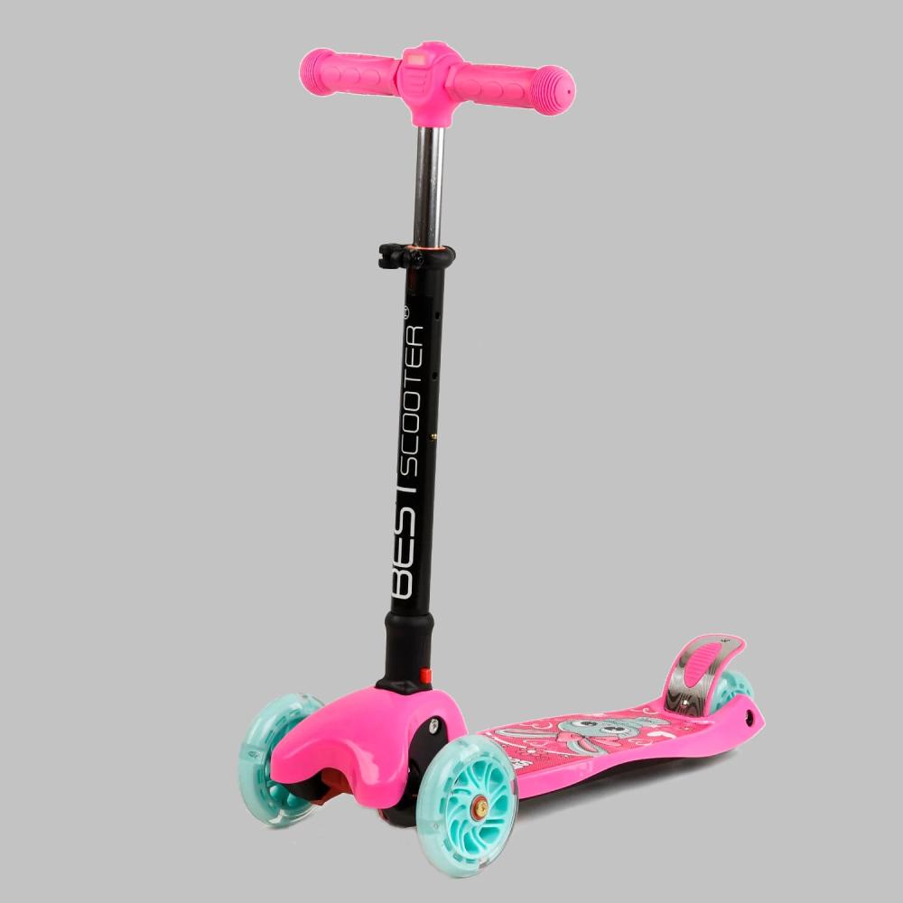 Самокат трехколесный Best Scooter Bunny Pink (111637)