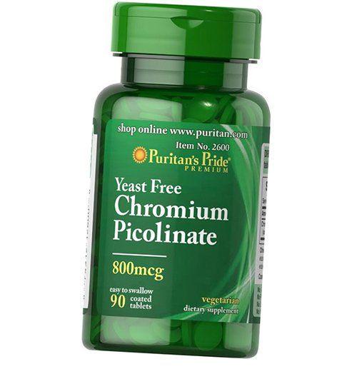 Пиколинат хрома Chromium Picolinate 800 без дрожжей 90 таблеток (36367173)