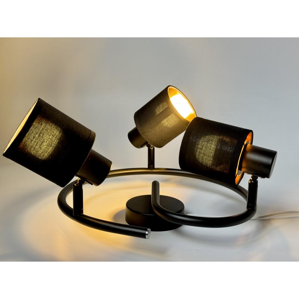 Світильник-спот потрійний стельовий Velmax V-TPL-WL004-4 35W E14 220V (28687590) - фото 2