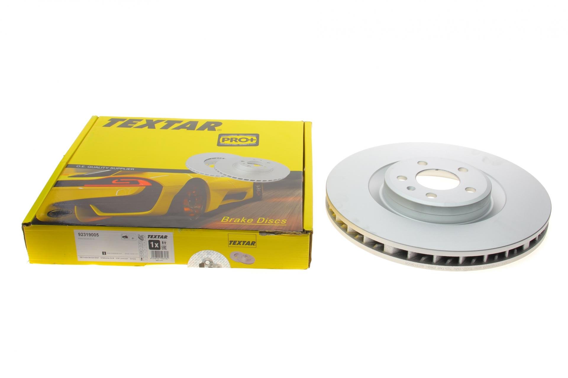 Диск тормозной передний TEXTAR PRO+ для Porsche Macan 14-L 350x34 мм (92319005)/// Диск тормозной передний TEXTAR PRO+ для Porsche Macan 14-L 350x34 мм (92319005)///