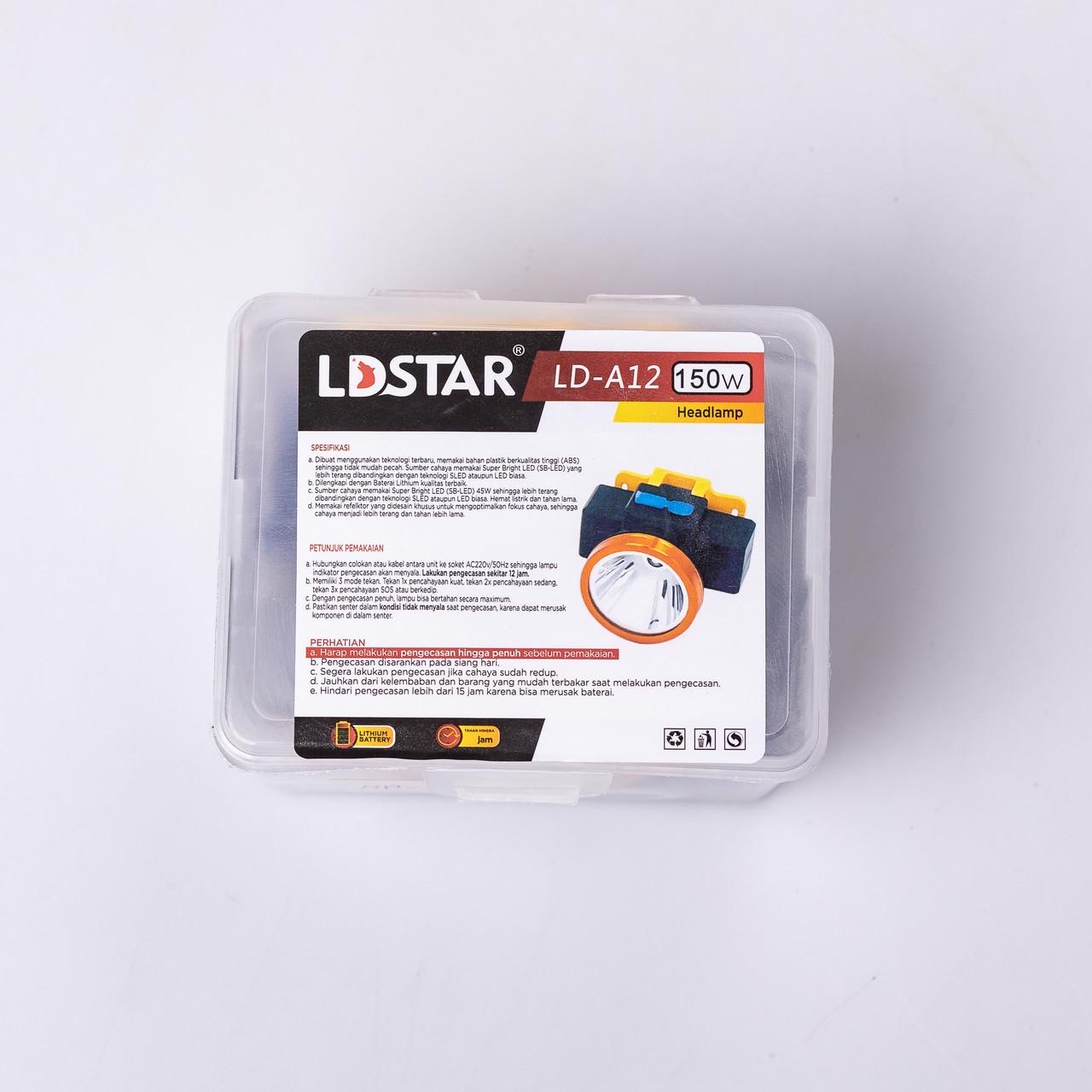 Налобний ліхтар акумуляторний LED 3 режими роботи 7х7х5 см (7192) - фото 7