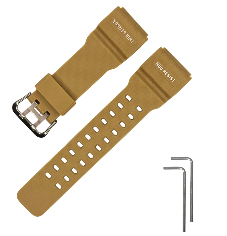 Ремінець для Casio G-Shock GG-1000/GWG-100/GSG-100 Beige SI (4099) Ремінець для Casio G-Shock GG-1000/GWG-100/GSG-100 Beige SI (4099)