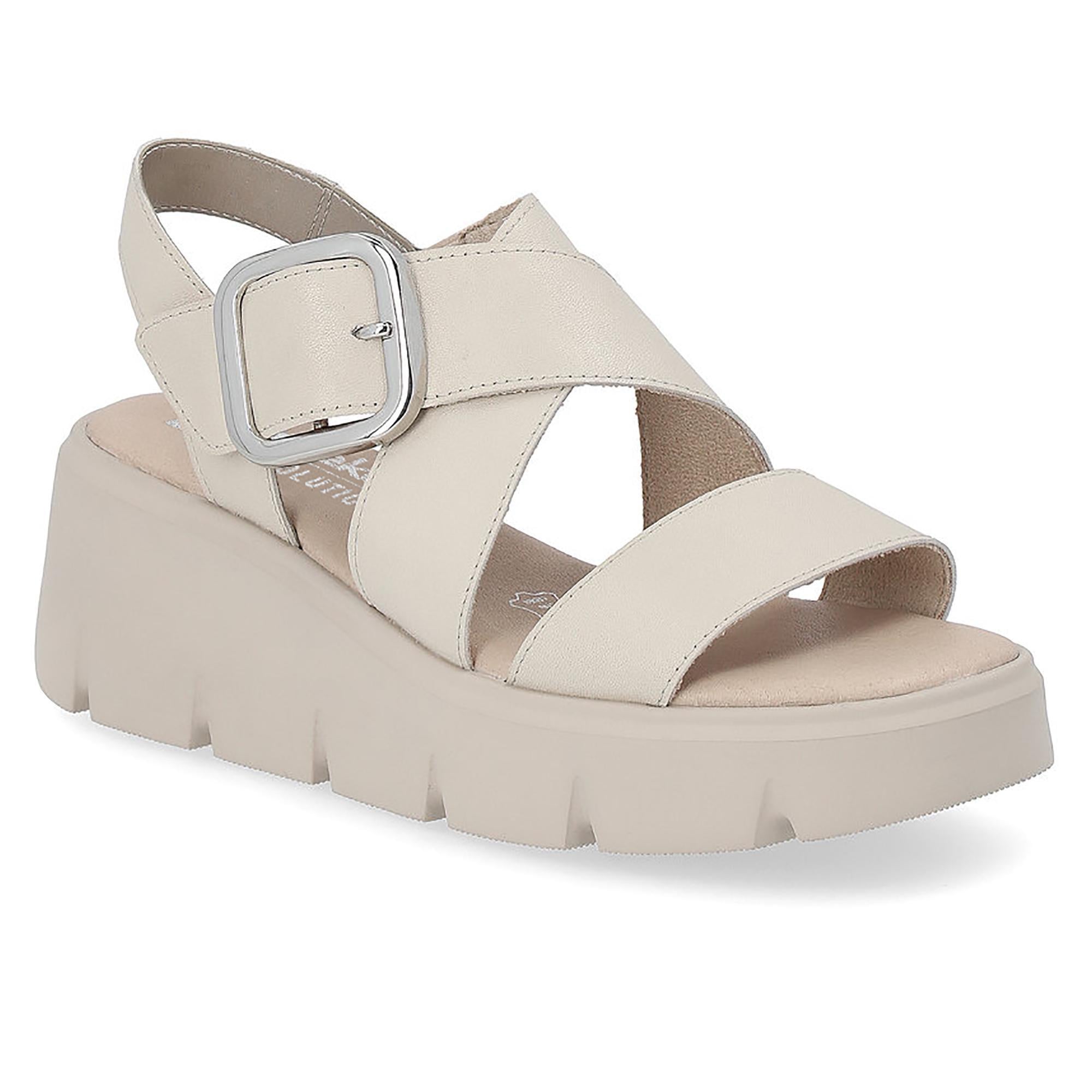 Босоножки женские летние RIEKER Evolution р. 38 Бежевый (060166-38)