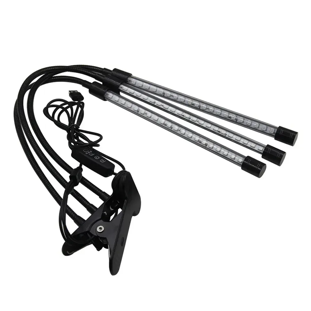 Лампа для растений ультрафиолетовая на 3 ветки 30 Вт от USB L3 (234562342)