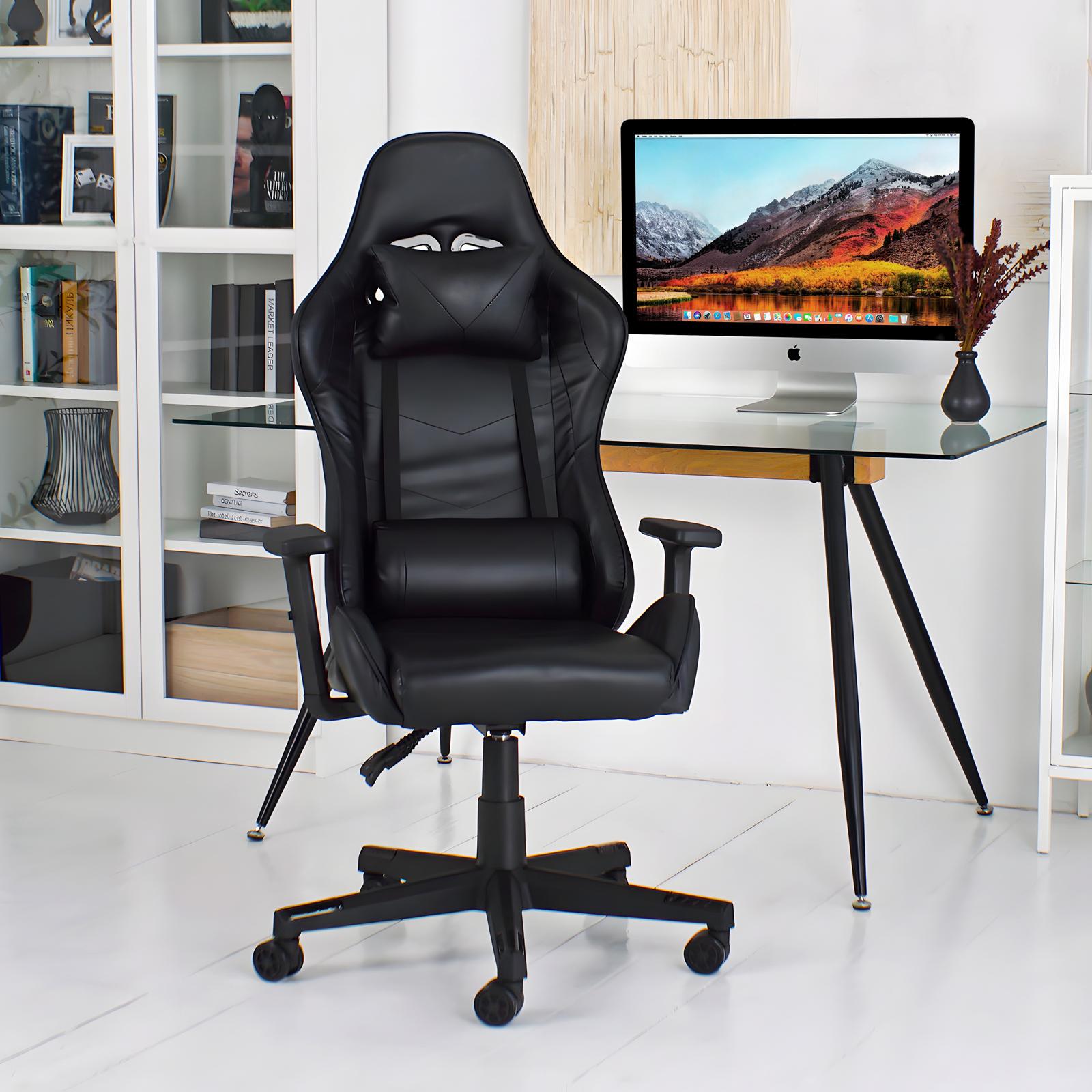 Крісло ігрове комп'ютерне для офісу та дому 4Points XT з подушками Чорний (40043) - фото 7 Крісло ігрове комп'ютерне для офісу та дому 4Points XT з подушками Чорний (40043) - фото 7