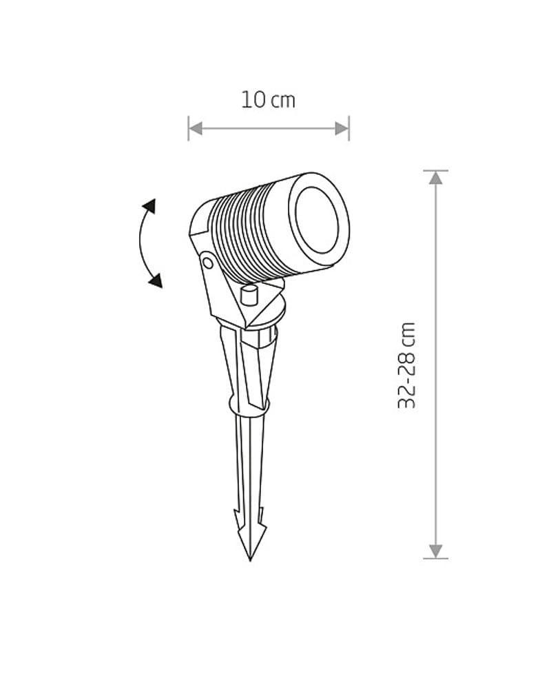 Світильник вуличний Nowodvorski 9100 Spike LED 1x5W 3000K 300Lm IP54 (2229967465) - фото 4