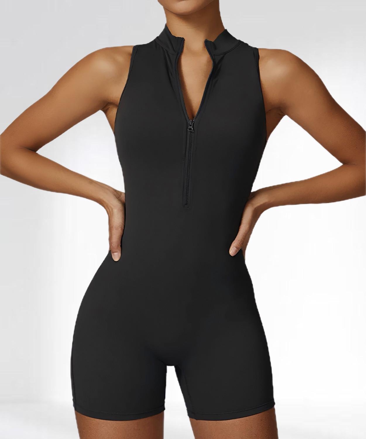 Комбинезон женский спортивный LILAFIT с шортами S Черный (LFJ000052)