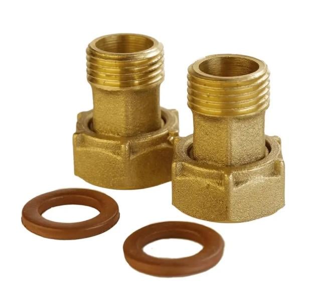 Комплект штуцерів для лічильника латунний VA Б2709-1КбА з прокладками 3/4″ВР х 1/2″НР Комплект штуцерів для лічильника латунний VA Б2709-1КбА з прокладками 3/4″ВР х 1/2″НР