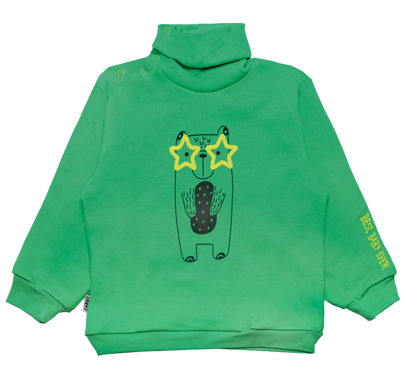 Водолазка детская хлопковая для мальчика Gabbi Зоомир 74 см Зеленый (11774) Водолазка детская хлопковая для мальчика Gabbi Зоомир 74 см Зеленый (11774)