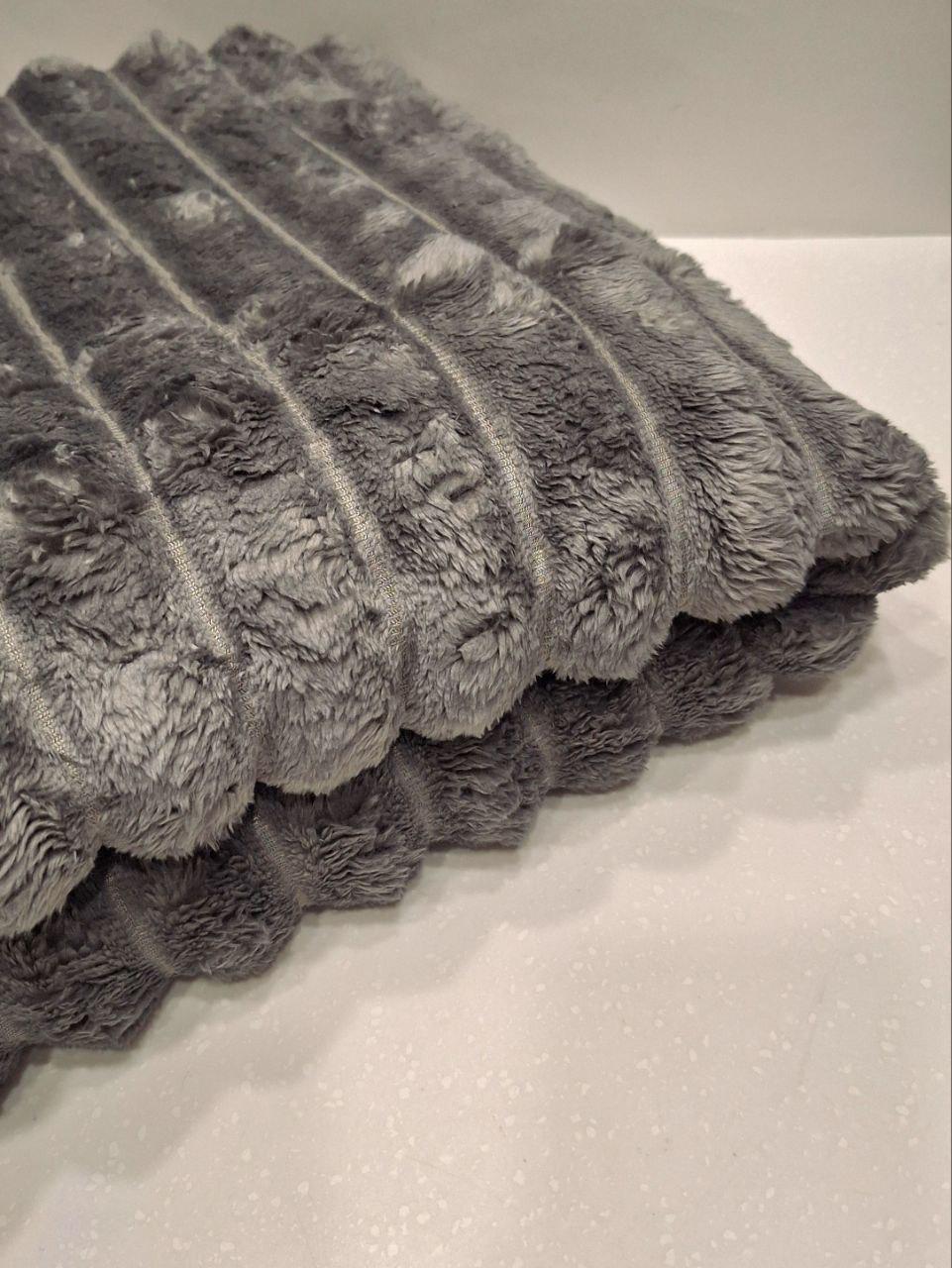 Плед флисовый Шарпей 150x200 см Серый (1712) - фото 2 Плед флисовый Шарпей 150x200 см Серый (1712) - фото 2
