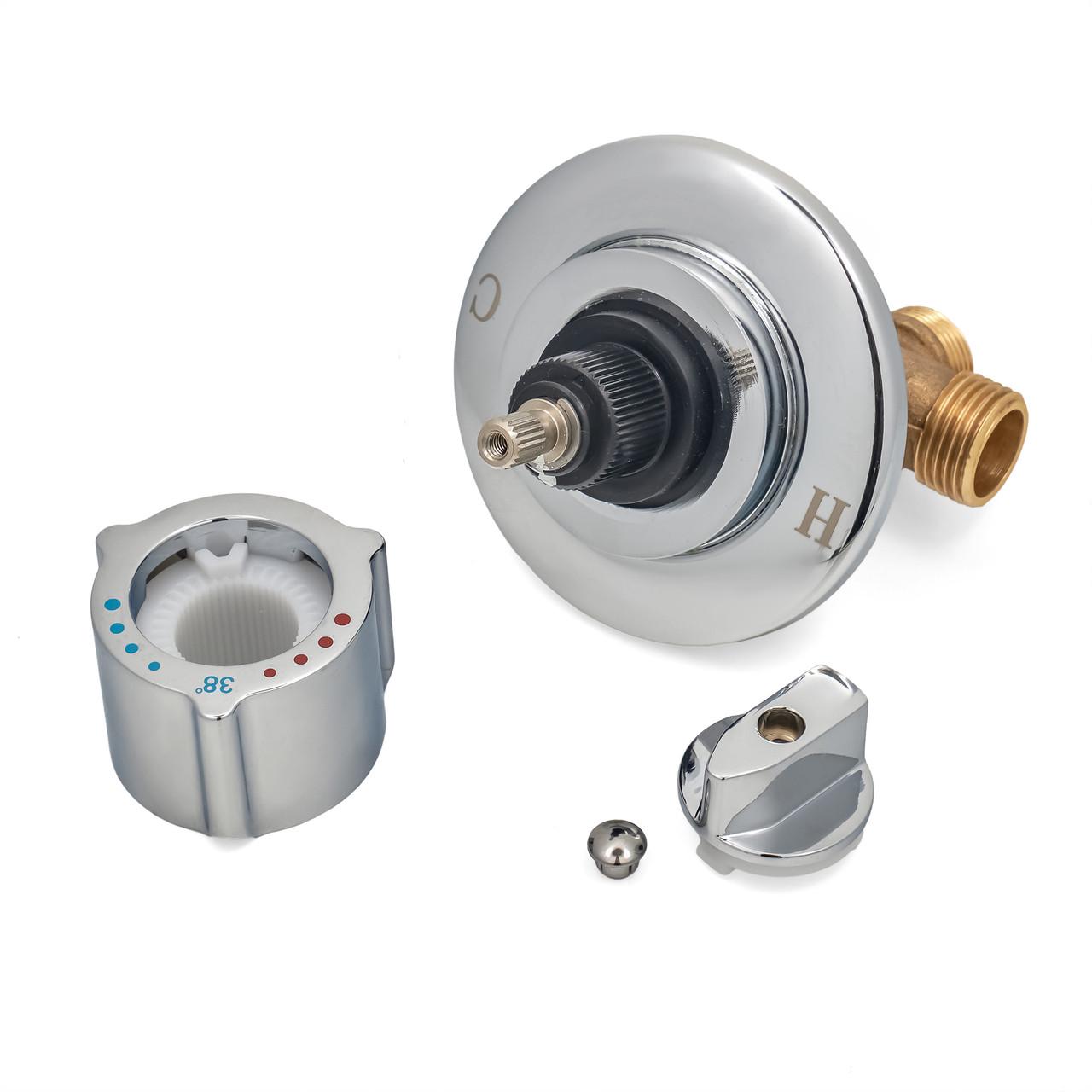 Смеситель для гидромассажной ванны/джакузи с термостатом TG-03 (26325488) - фото 6 Смеситель для гидромассажной ванны/джакузи с термостатом TG-03 (26325488) - фото 6