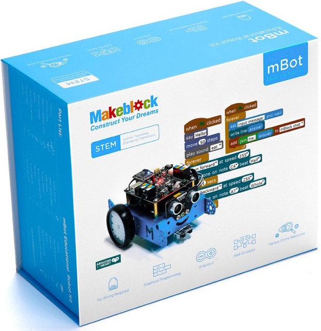 Набор Makeblock mBot v1.1 Bluetooth Version, Blue (09.00.53) - фото 2