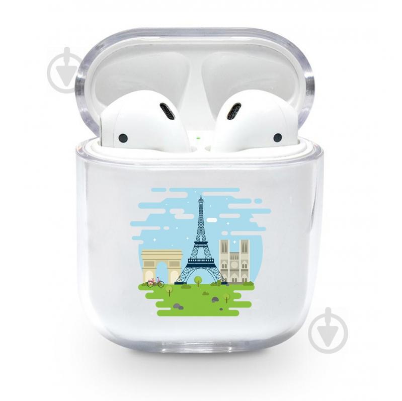 Прозрачный силиконовый чехол Apple AirPods с рисунком - Эйфелева Башня (KAP1146) Прозрачный силиконовый чехол Apple AirPods с рисунком - Эйфелева Башня (KAP1146)