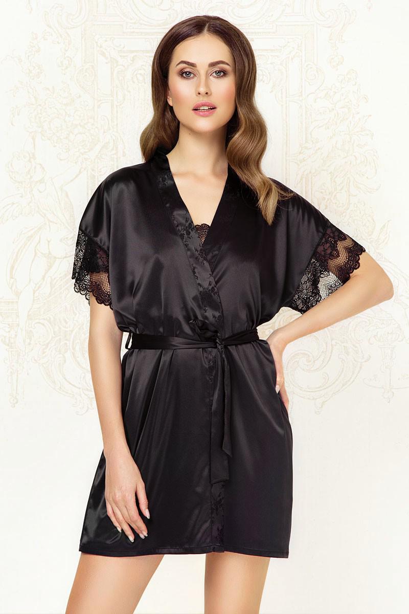 Халат Anabel Arto р. 50 XXL Черный (63920)