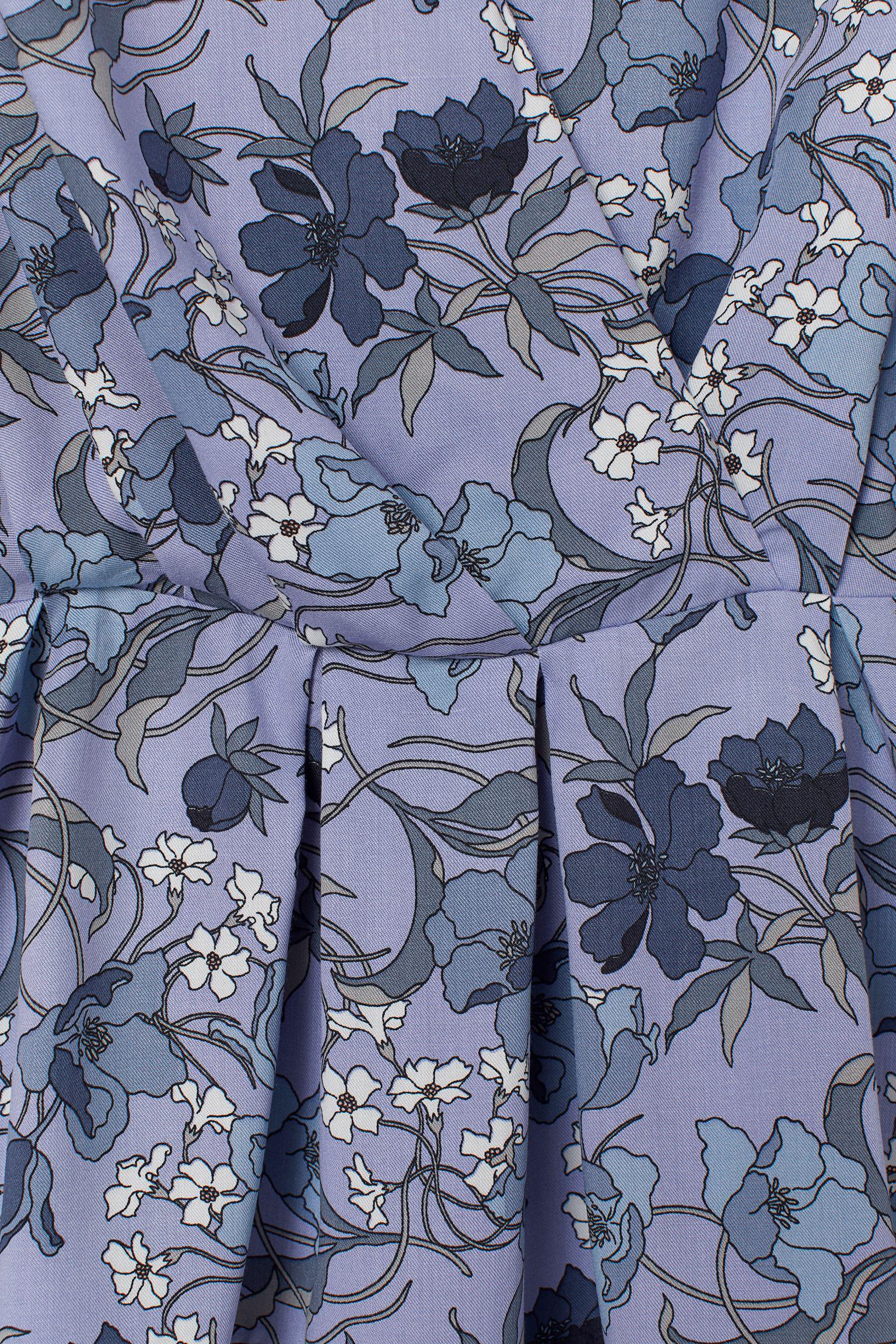 Блуза р. 44 квітковий Блакитний (5518395RP21) - фото 2 Блуза р. 44 квітковий Блакитний (5518395RP21) - фото 2