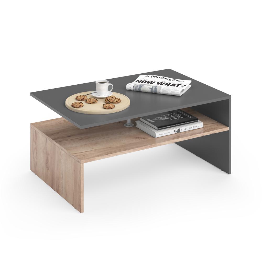 Стол журнальный 90x60 Vicco Amato Антрацит/Дуб - фото 2 Стол журнальный 90x60 Vicco Amato Антрацит/Дуб - фото 2