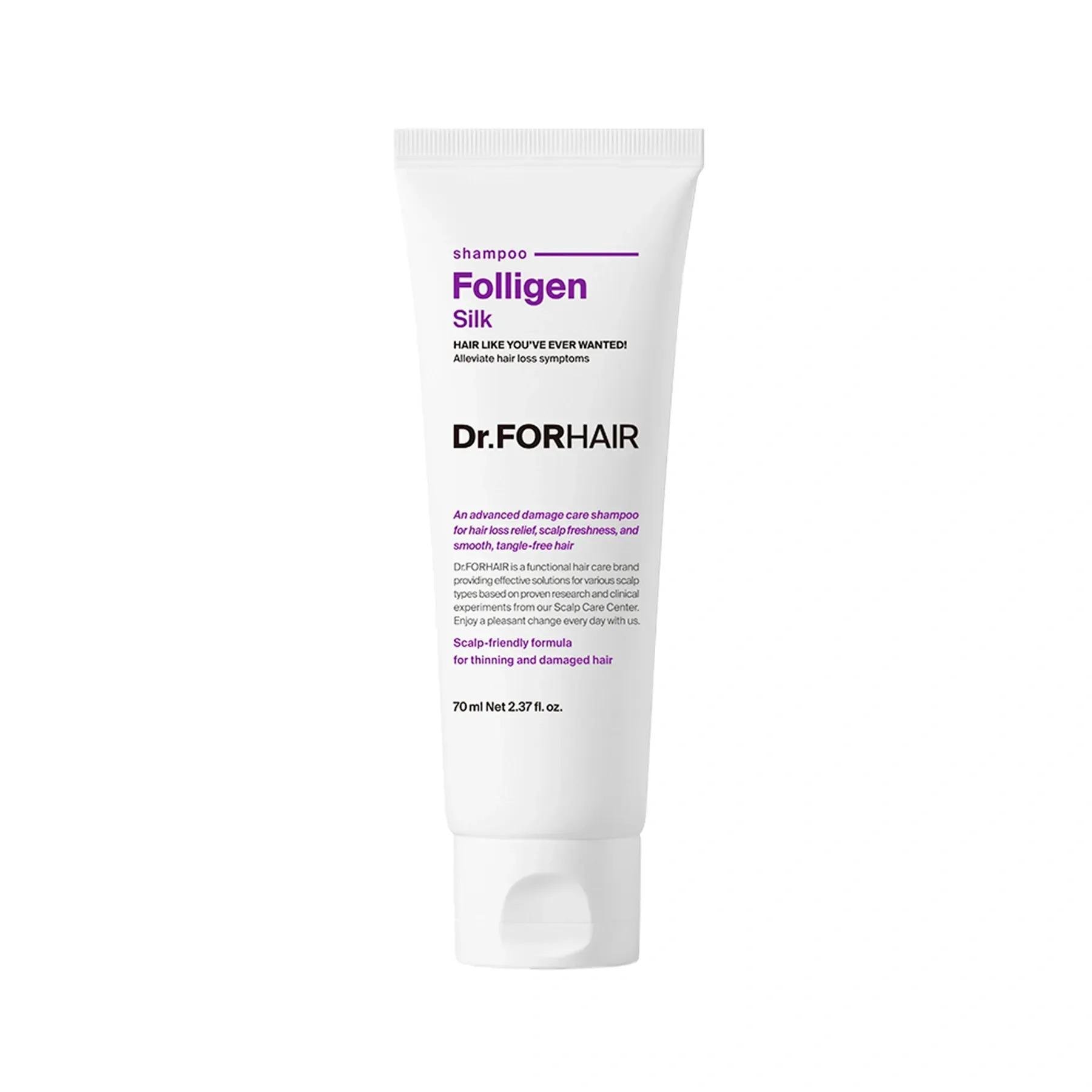 Шампунь для сухих и поврежденных волос Dr.FORHAIR Folligen Silk Shampoo 70 мл